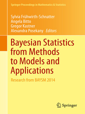 cover image of Bayesian Statistics from Methods to Models and Applications